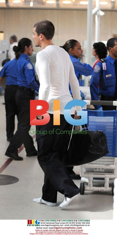 Singer John Mayer at LAX