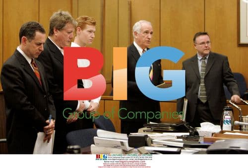 Ryan and Griffin O'Neal at Malibu Courthouse