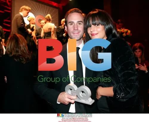 Joseph Fiennes and Maria Dolores at GQ awards in Munich