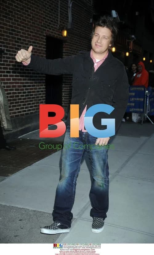 Jamie Oliver on 'Late Show' in NYC