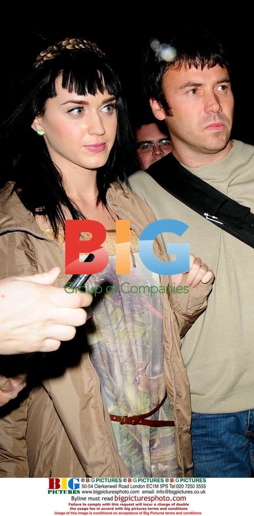 Singer Katy Perry at Union Chapel, North London