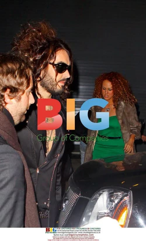Russell Brand arrives for Comedy Central show