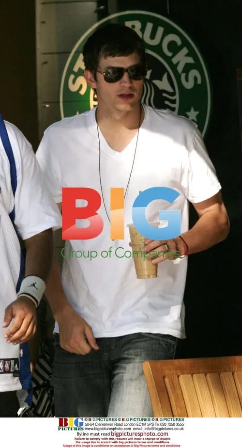 Ashton Kutcher gets Starbucks