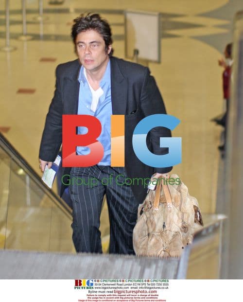 Benicio Del Toro Arrives at LAX