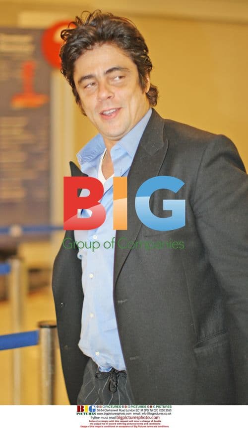 Benicio Del Toro arrives at LAX