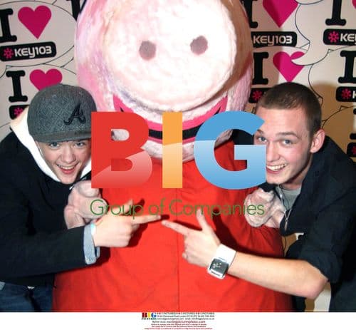George Sampson and Scott Bruton with Peppa Pig