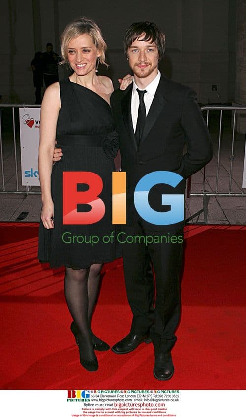 Anne Marie Duff and James Mcavoy at Variety Club Awards