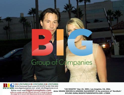 Keanu Reeves & Amanda at 'Hardball' Premiere