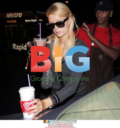Paris Hilton gets coffee in Beverly Hills