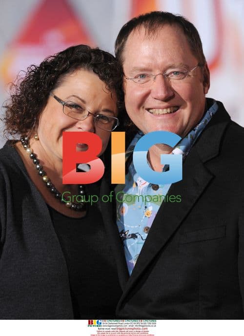 John Lasseter and wife Nancy at Bolt premiere