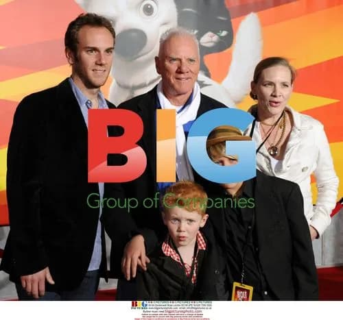 Malcolm McDowell and family at "Bolt" premiere