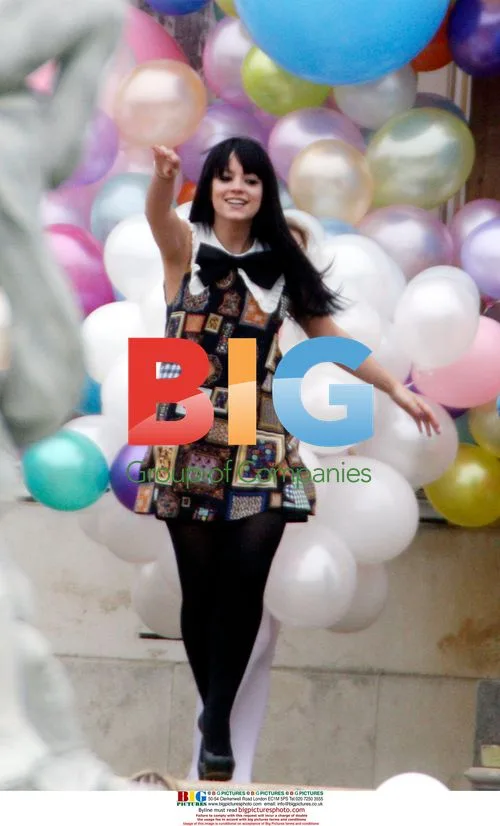 Lily Allen Filming Music Video
