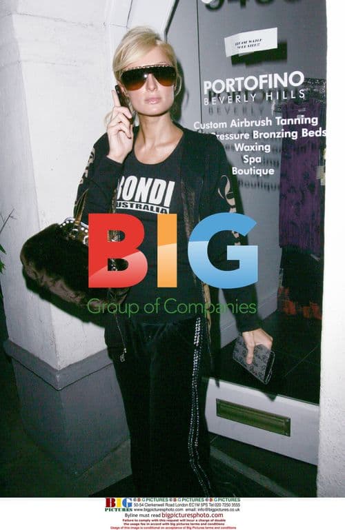 Paris Hilton Leaves Tanning Salon