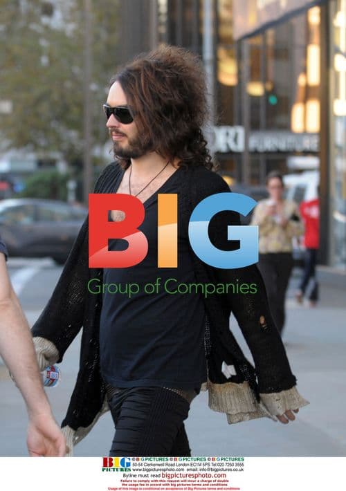 Russell Brand photo shoot and tattoo removal