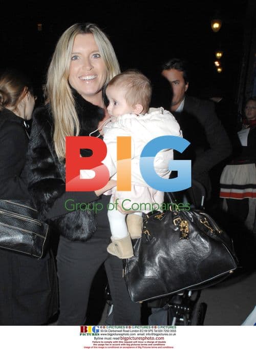 Tina Hobly and daughter Olivia at Somerset House Ice Rink