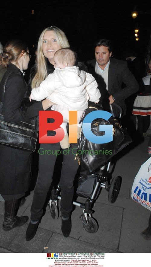Tina Hobly and daughter at Somerset House Ice Rink