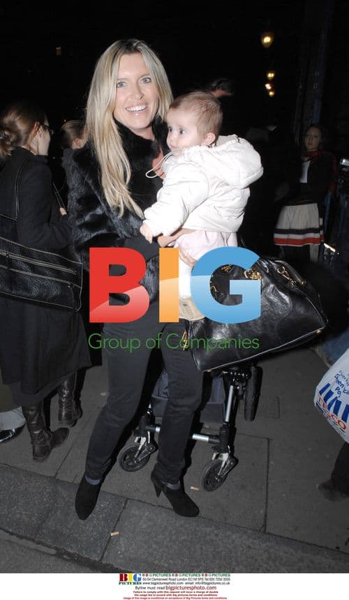 Tina Hobly and daughter at Somerset House Ice Rink