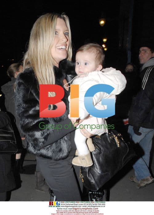 Tina Hobly and daughter at Somerset House Ice Rink