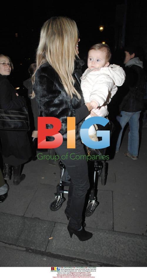 Tina Hobly and daughter at Somerset House Ice Rink