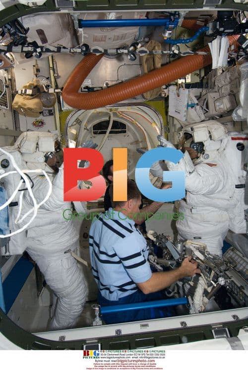 Astronauts Exiting Spacesuits