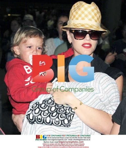 Gwen Stefani and family arrive at LAX