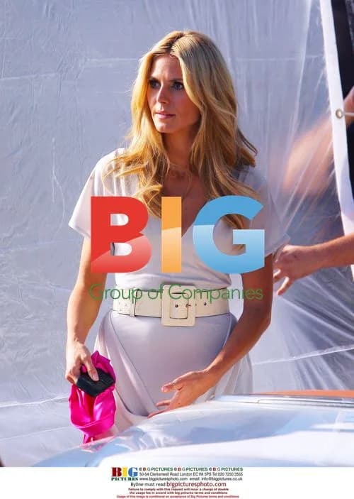 Heidi Klum Shoots Commercial with Pooch in Bentley