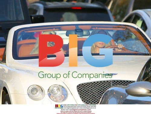 Heidi Klum Shoots Commercial with Pooch in Bentley