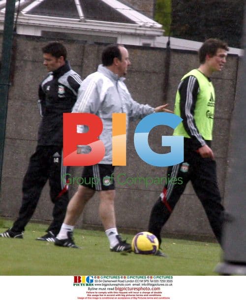Liverpool players at Melwood training