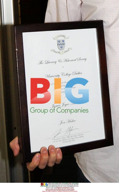 Jon Heder talks at UCD & receives James Joyce Award