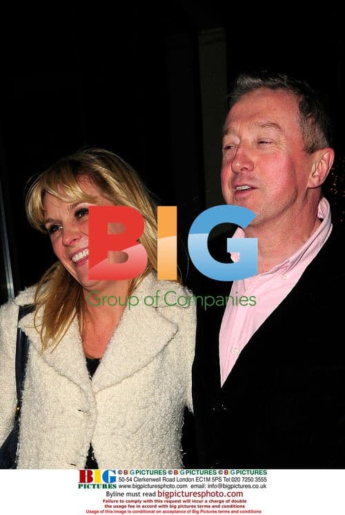 Louie Walsh and his vocal coach leaving Mayfair restaurant