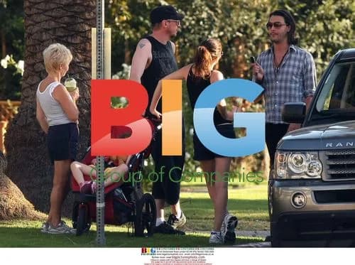 Anna Friel and family out in Hollywood Hills
