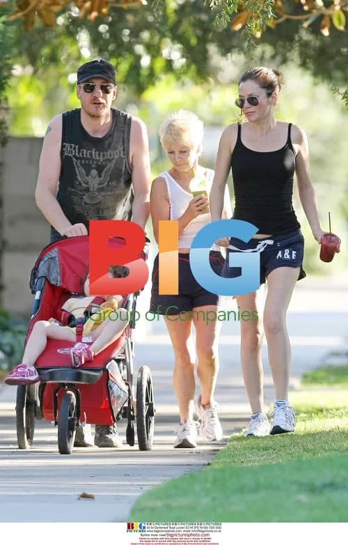 Anna Friel with family and Jack Huston in LA