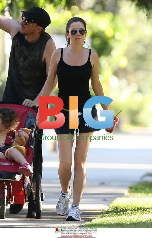 Anna Friel family outing in Hollywood Hills