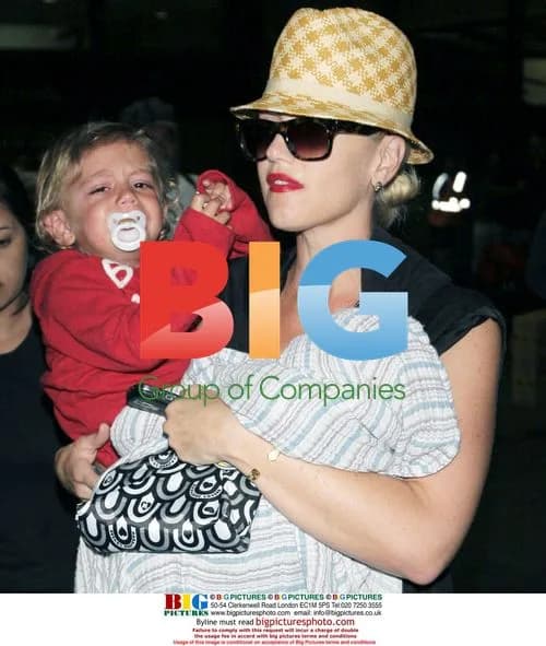 Gwen Stefani and family at LAX