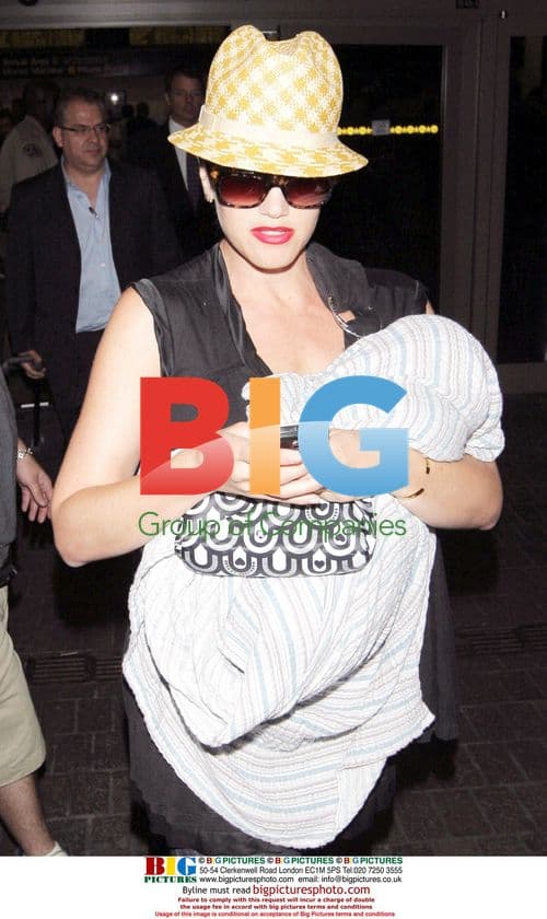 Gwen Stefani and family arrive at LAX