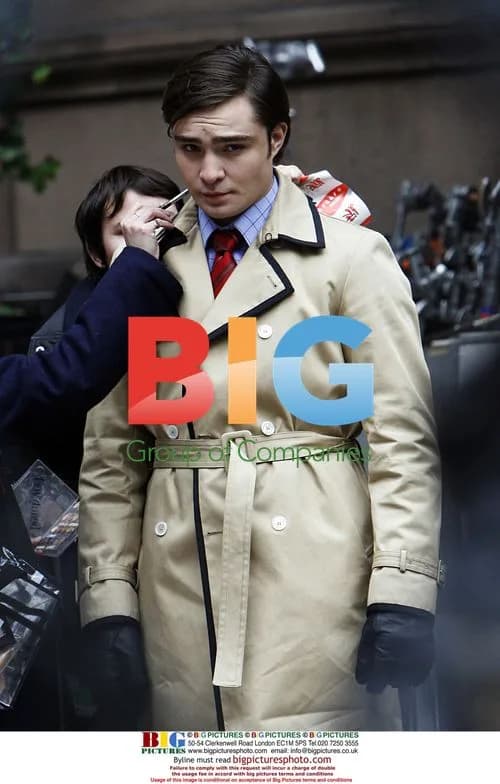 Ed Westwick on 'Gossip Girl' Set