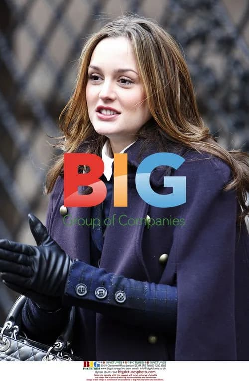 Leighton Meester on 'Gossip Girl' set
