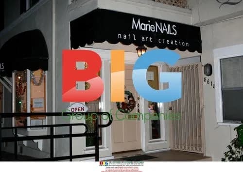 Paris Hilton visits Marie Nails in LA