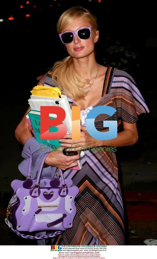 Paris Hilton Visits Marie Nails in LA