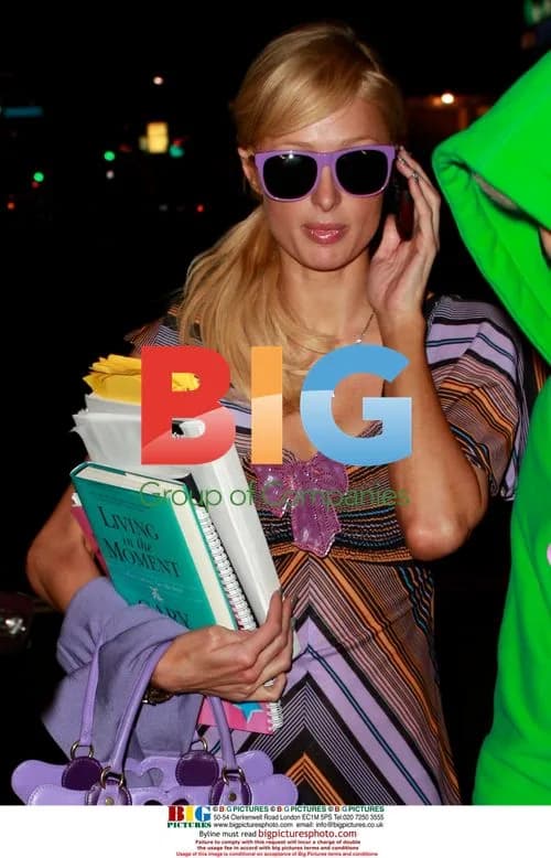 Paris Hilton visits Marie Nails in LA
