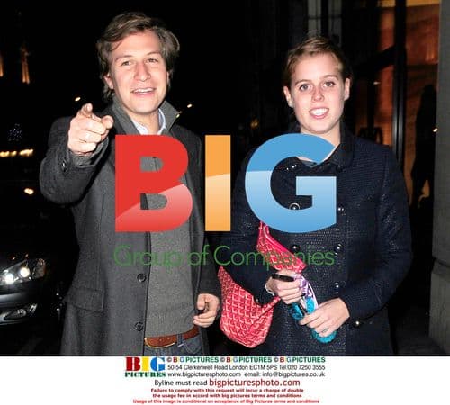 Princess Beatrice and boyfriend leave Nobu Berkerly