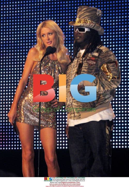 Paris Hilton and T. Pain at AMAs 2008