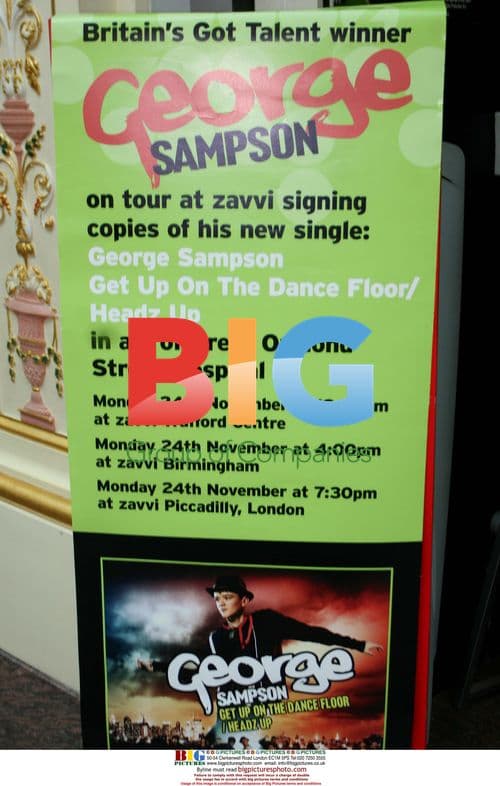 George Sampson's in-store signing