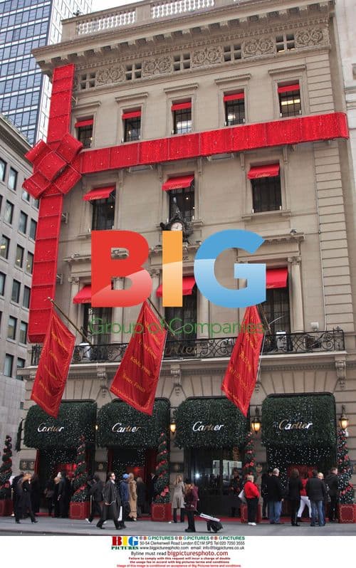 Kelly Ripa and Mark Consuelos at Cartier Holiday Display