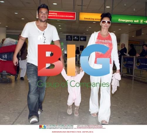 Katie Price and Peter Andre with daughter Princess