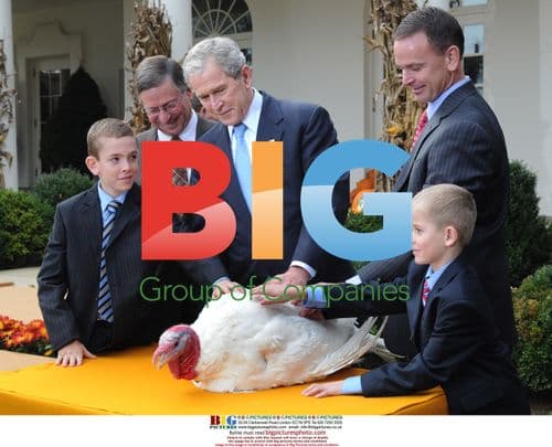 President Bush Pardons Thanksgiving Turkey