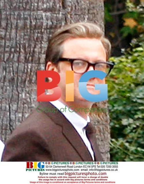 Colin Firth on set of "A Single Man"