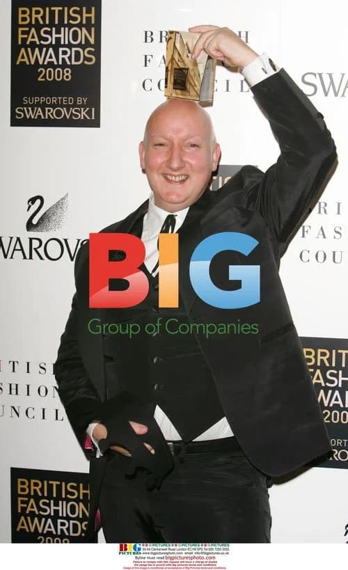 Stephen Jones at British Fashion Awards 2008