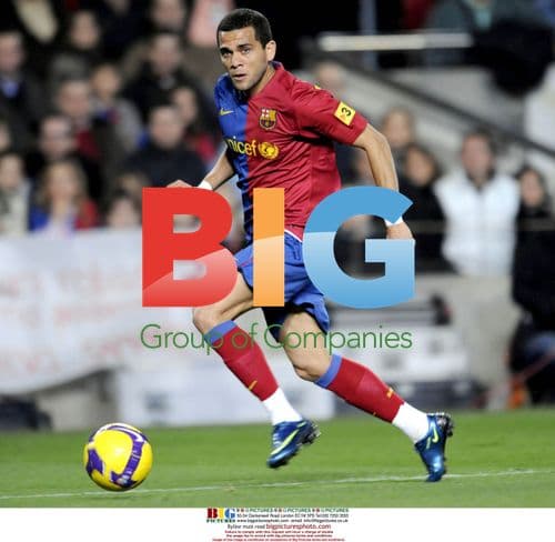 Daniel Alves at Barcelona v Getafe match