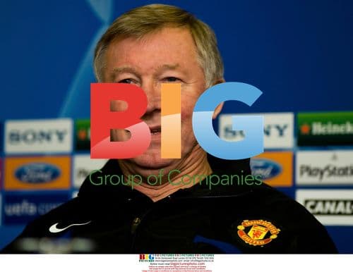 Sir Alex Ferguson talks to media after match